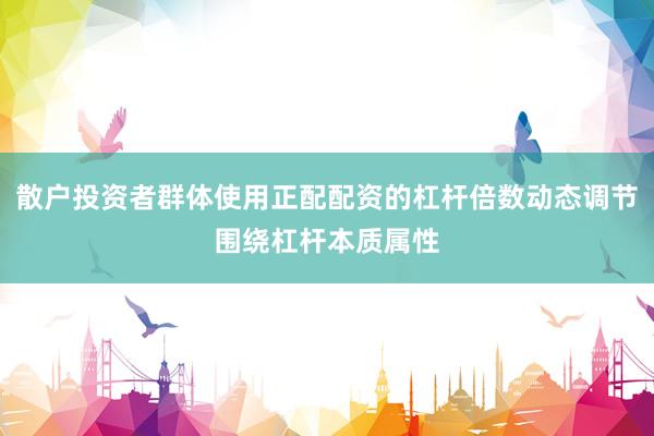 散户投资者群体使用正配配资的杠杆倍数动态调节围绕杠杆本质属性