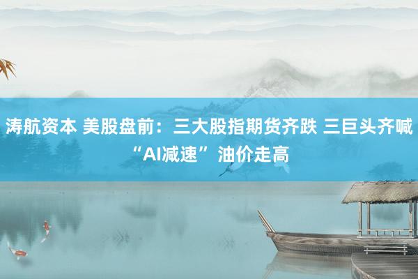 涛航资本 美股盘前：三大股指期货齐跌 三巨头齐喊“AI减速” 油价走高